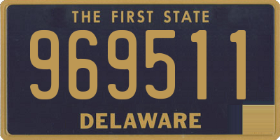 DE license plate 969511