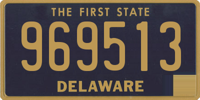 DE license plate 969513