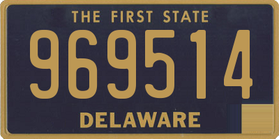DE license plate 969514