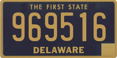 DE license plate 969516