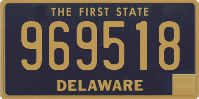 DE license plate 969518
