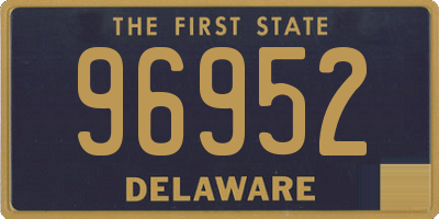 DE license plate 96952