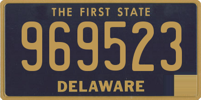 DE license plate 969523