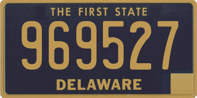 DE license plate 969527