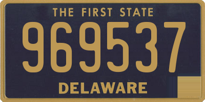 DE license plate 969537