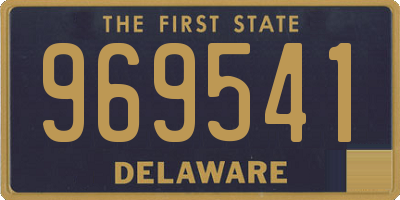 DE license plate 969541