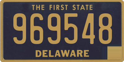 DE license plate 969548