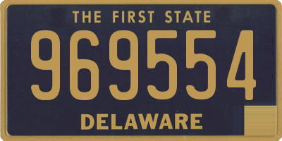 DE license plate 969554
