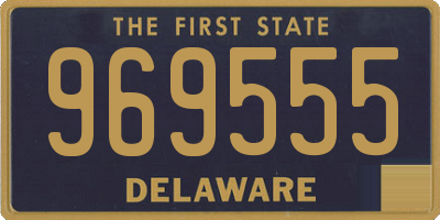 DE license plate 969555