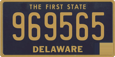 DE license plate 969565