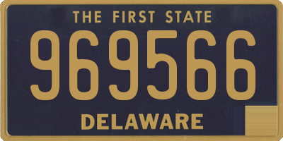 DE license plate 969566