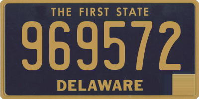 DE license plate 969572