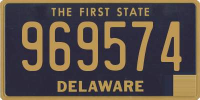 DE license plate 969574