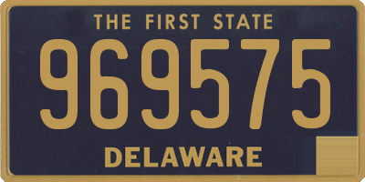 DE license plate 969575