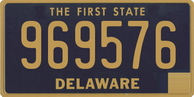 DE license plate 969576