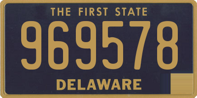 DE license plate 969578
