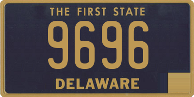 DE license plate 9696