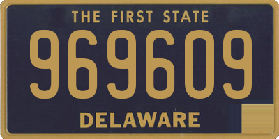 DE license plate 969609