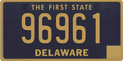 DE license plate 96961