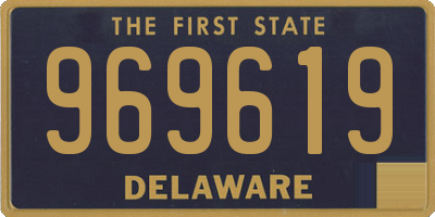 DE license plate 969619