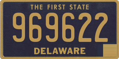 DE license plate 969622