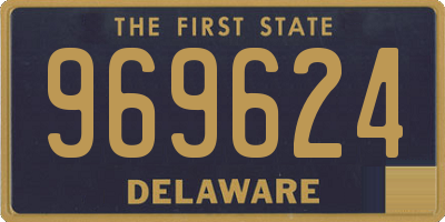 DE license plate 969624