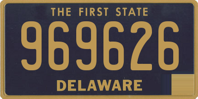 DE license plate 969626