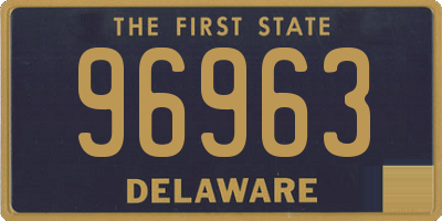 DE license plate 96963