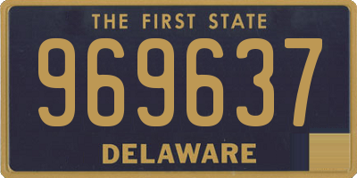 DE license plate 969637