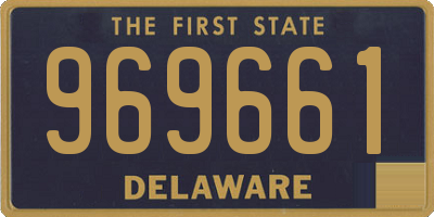 DE license plate 969661