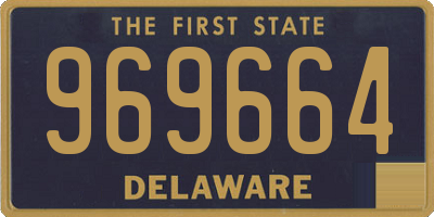DE license plate 969664
