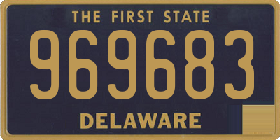 DE license plate 969683