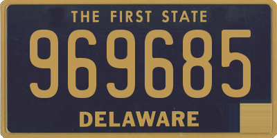 DE license plate 969685
