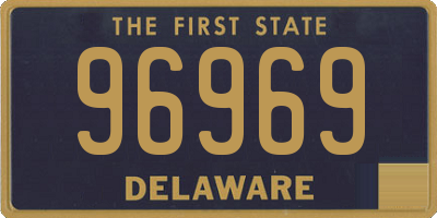 DE license plate 96969