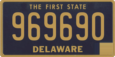 DE license plate 969690