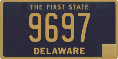 DE license plate 9697