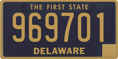 DE license plate 969701