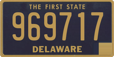 DE license plate 969717