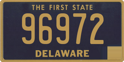 DE license plate 96972