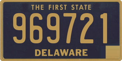 DE license plate 969721