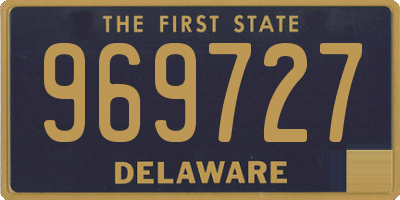 DE license plate 969727