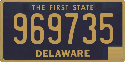 DE license plate 969735