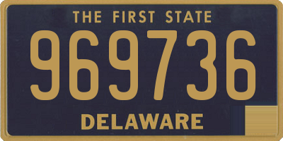 DE license plate 969736