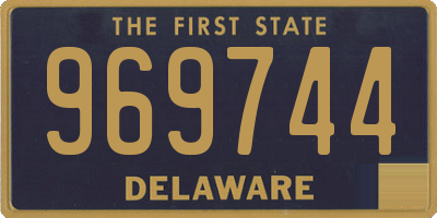 DE license plate 969744