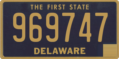 DE license plate 969747