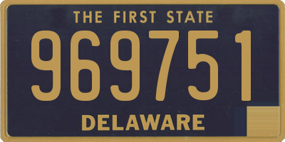 DE license plate 969751