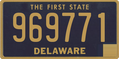 DE license plate 969771