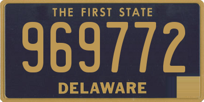 DE license plate 969772