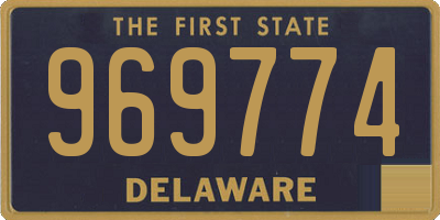 DE license plate 969774