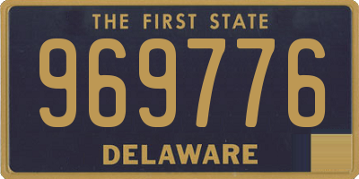 DE license plate 969776